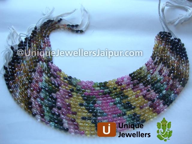 Tourmaline Faceted Drop Beads